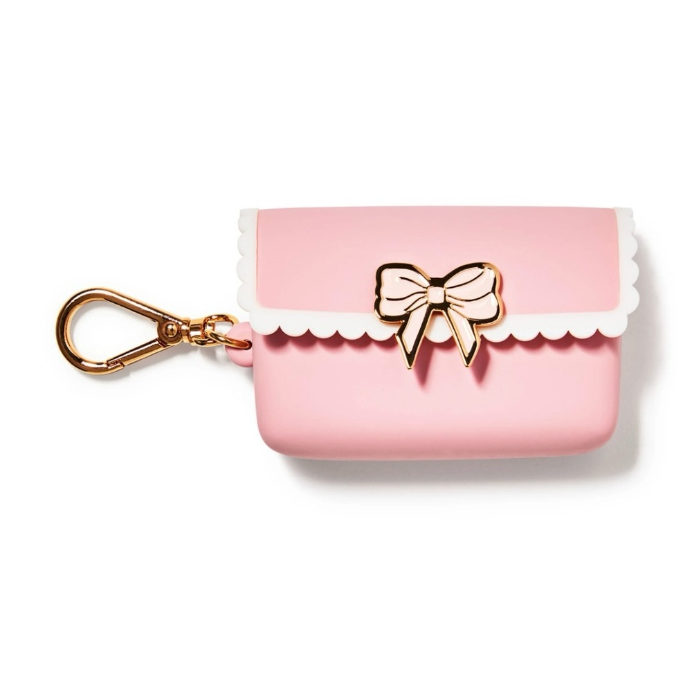 Pink Bow Hand Sanitizer Holder Bath & Body
